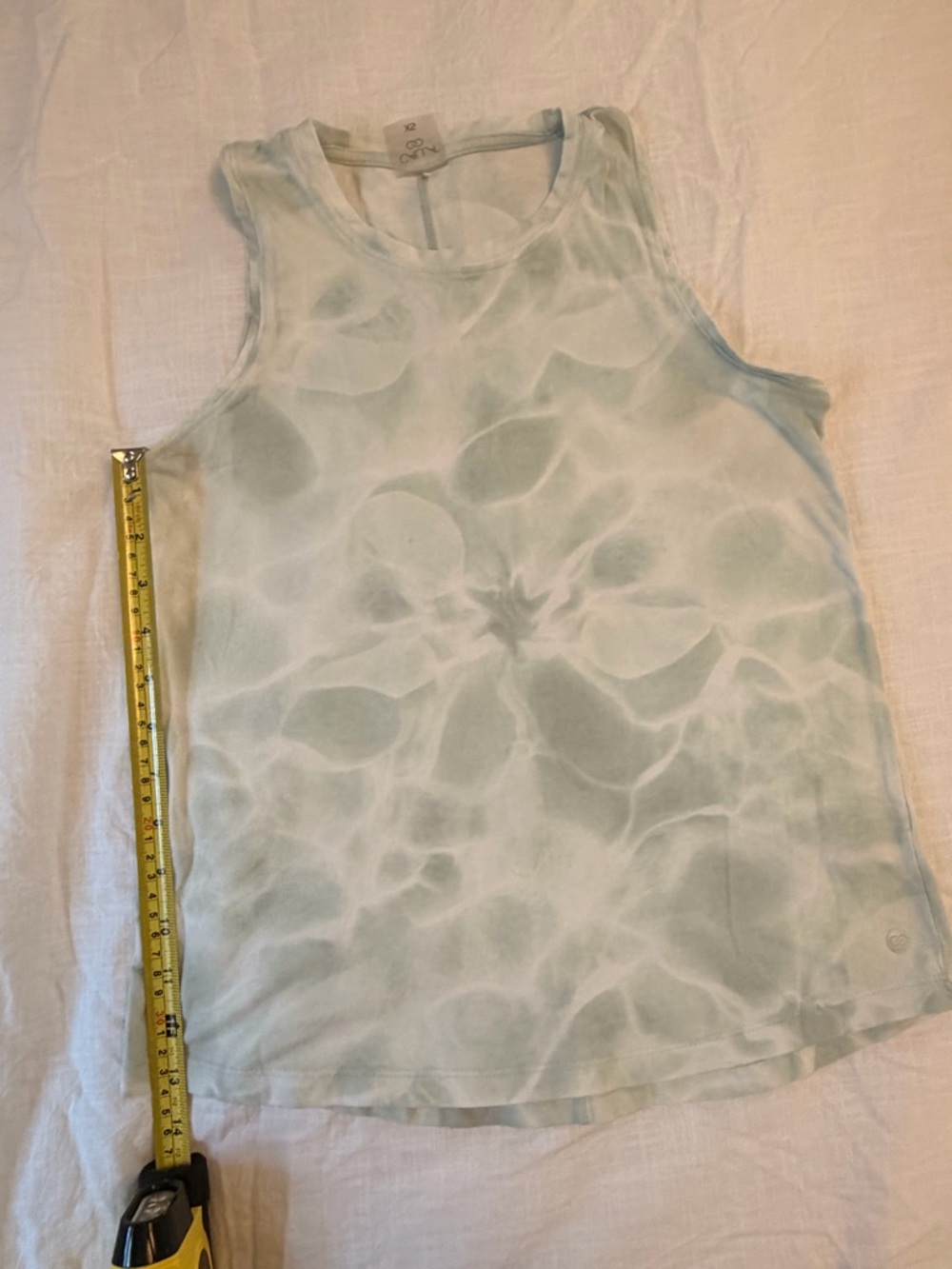 Calia Tie-Dye Sleeveless Tank Top in Pale Mint size XS